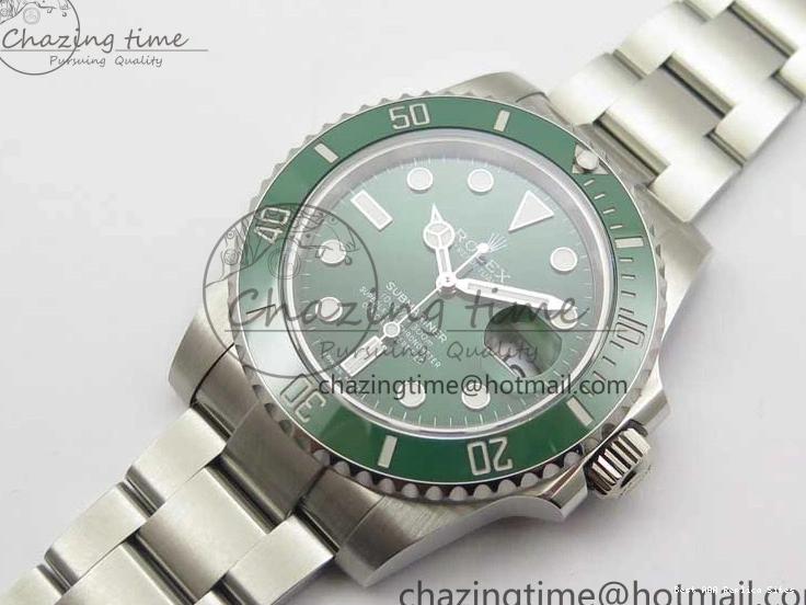 AAA Replica Watches Best Green LV Edition 2783 Bracelet and 1:1 Case Submariner 904L A2836 Ceramic TimelessDesign V Noob 116610 SS 0120